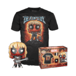 Heavy Metal Deadpool (Metallic) Pop! and T-Shirt Bundle - Imagen 4